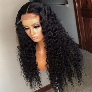 Deep Wave 4x4 HD Lace Closure Wig 180% Density Hair Wig